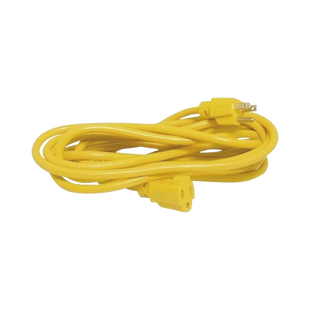 Extensión Eléctrica de Uso Rudo Aterrizada 2.4 metros / 127 V CA 10 A Máximo / Color Amarillo.