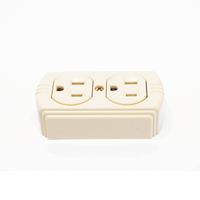Contacto Dúplex 127 Vca, 15 A Max. Para Sobreponer (Sin perforar la superficie).
