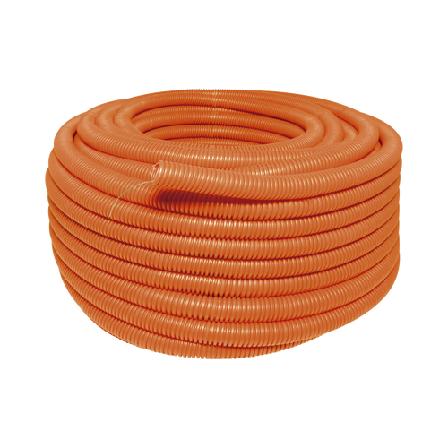 Manguera flexible Reforzada 3/4" x 50 m /Polietileno Alta Densidad HDPE/ Sin guía /Resistente a Intemperie.