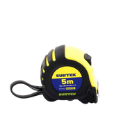 Flexometro anti impacto de 5 metros, cinta ancha con boton de freno.