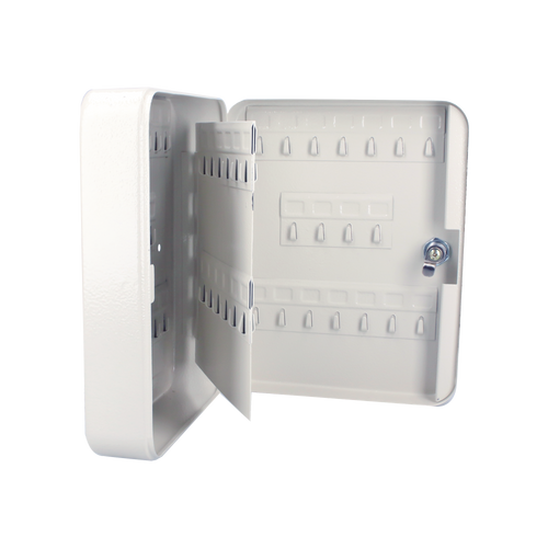 Caja para llaves con capacidad para 36 llaves/ Medidas 160 x 200 x 75 mm (ancho x alto x profundidad)/Fabricada en acero/ Cerradura con llave.