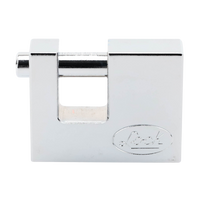 Candado para Cortina Metálica / Medida 70 mm/ Acabado Cromo Satinado/ Nivel de Seguridad 6 / Llave Estándar.