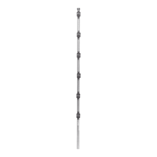 Poste con 6 Aisladores de PASO  para Cerca Electrificada. Tubo Galva. de 1.4m, cal. 18 de 1" Diam. (Sin pintar).