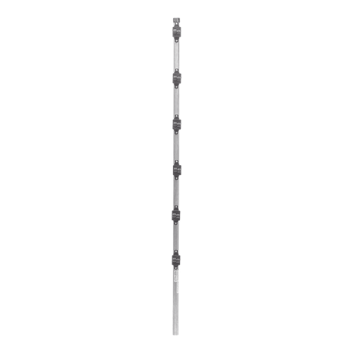 Poste con 6 Aisladores de PASO  para Cerca Electrificada. Tubo Galva. de 1.4m, cal. 18 de 1" Diam. (Sin pintar).