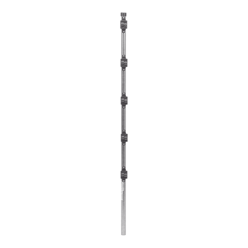 Poste de Paso de 1.2m para Cerca Electrificada.Tubo Galvanizado cal. 18 de 1"Diam. con Tapón y 5 Aisladores Instalados.
