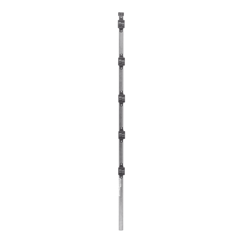 Poste de Paso de 1.2m para Cerca Electrificada.Tubo Galvanizado cal. 18 de 1"Diam. con Tapón y 5 Aisladores Instalados.