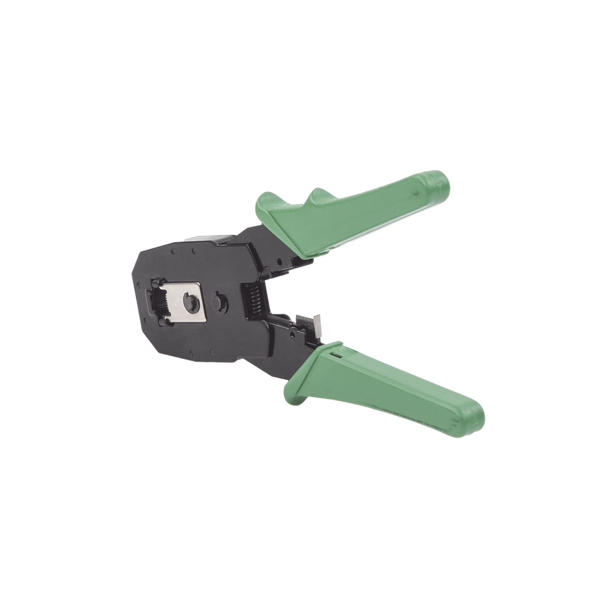 Pinzas para plegar (Ponchadoras) cables RJ11, RJ12, RJ45 telefónicos y cables de red Cat5e, Cat6, Cat6a y con Cavidades para 4, 6 y 8 conductores.