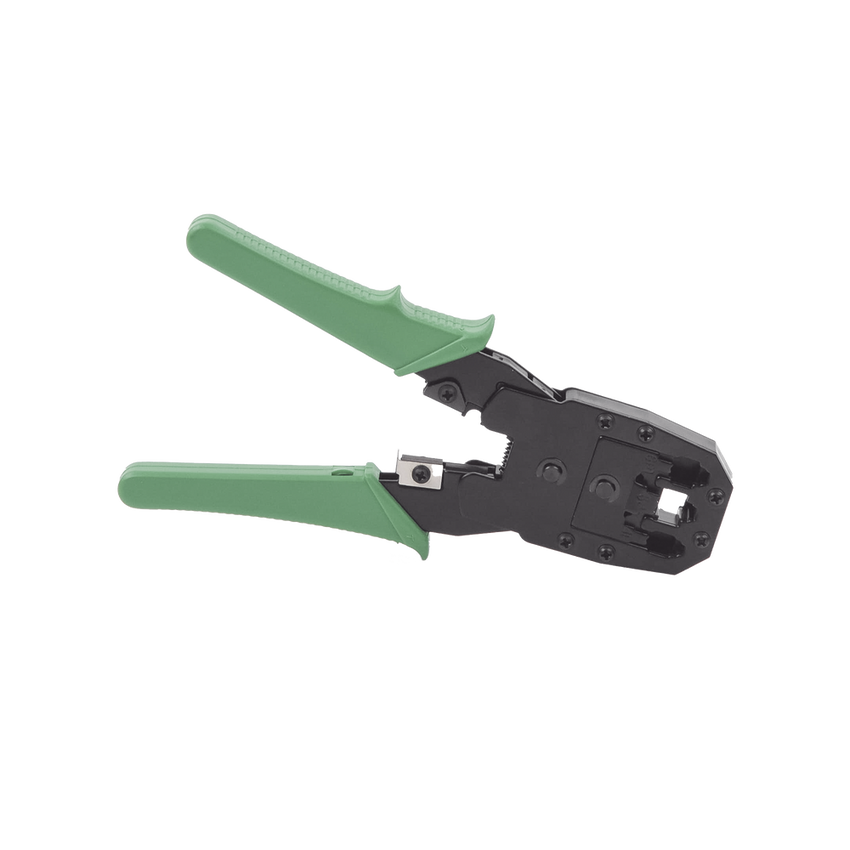 Pinzas para plegar (Ponchadoras) cables RJ11, RJ12, RJ45 telefónicos y cables de red Cat5e, Cat6, Cat6a y con Cavidades para 4, 6 y 8 conductores.