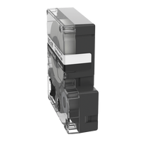 Casete de Etiquetas de Nylon de Cinta Continua, Color Negro Sobre Blanco, Uso Interior/Exterior, 12 (0.5 Pulgadas) mm de Ancho x 6 Metros (19.69 Pies) de Largo
