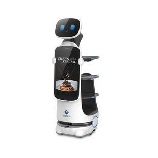 Robot Autonomo para Servicio de Meseros Ubicado por SLAM (Laser) / Mejora el Servicio al Cliente / Soporta 10 Kgs por Charola / Ideal para Restaurantes, Cafeterias, Hospitales, Salones de Eventos, Etc...