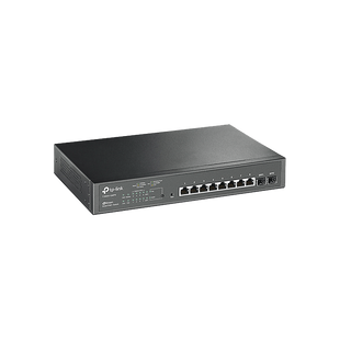 Smart Switch PoE+ JetStream administrable Capa 2, 8 puertos 10/100/1000 Mbps + 2 puertos SFP 116 W