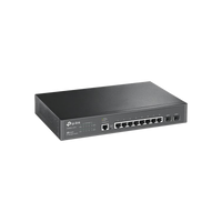 Switch JetStream Gigabit administrable Capa 2, 8 puertos 10/100/1000 Mbps + 2 puertos SFP