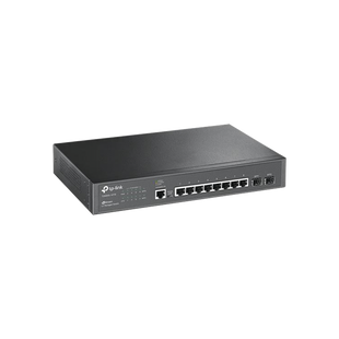 Switch JetStream Gigabit administrable Capa 2, 8 puertos 10/100/1000 Mbps + 2 puertos SFP