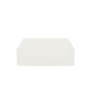 Tapa Final, para uso con canaleta T45, Material PVC Rígido, Color Blanco Mate
