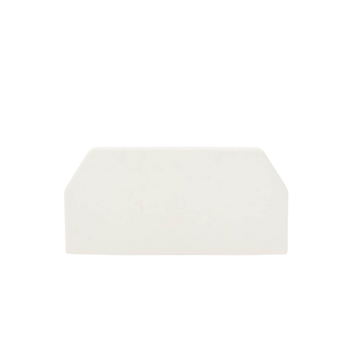 Tapa Final, para uso con canaleta T45, Material PVC Rígido, Color Blanco Mate