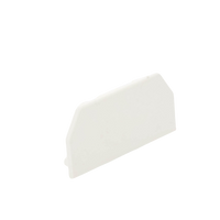 Tapa Final, para uso con canaleta T45, Material PVC Rígido, Color Blanco Mate