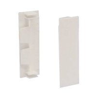 Unión recta de tapa, para uso con canaleta T70, Material PVC Rígido, Color Blanco Mate