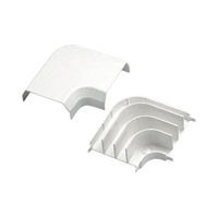 Curva de radio controlado, para uso con canaleta T70, Material PVC Rígido, Color Blanco Mate