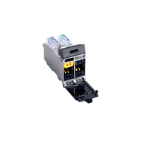 Jack TERA Categoria 7A, Con puerta protectora, Para aplicaciones de servicios compartidos, Color Negro