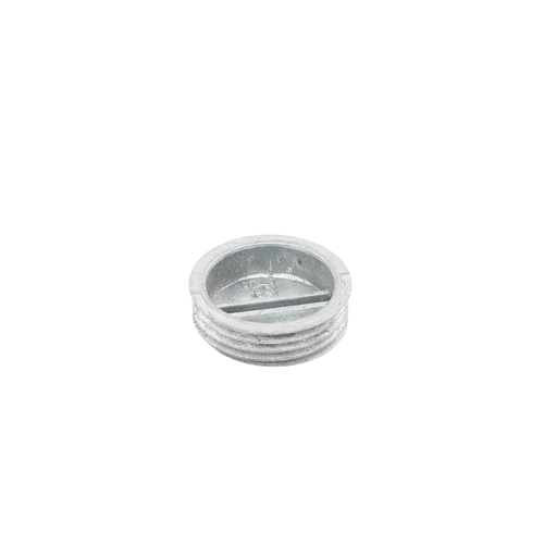 Tapón roscado de 3/4" para caja cuadrada a prueba de intemperie.