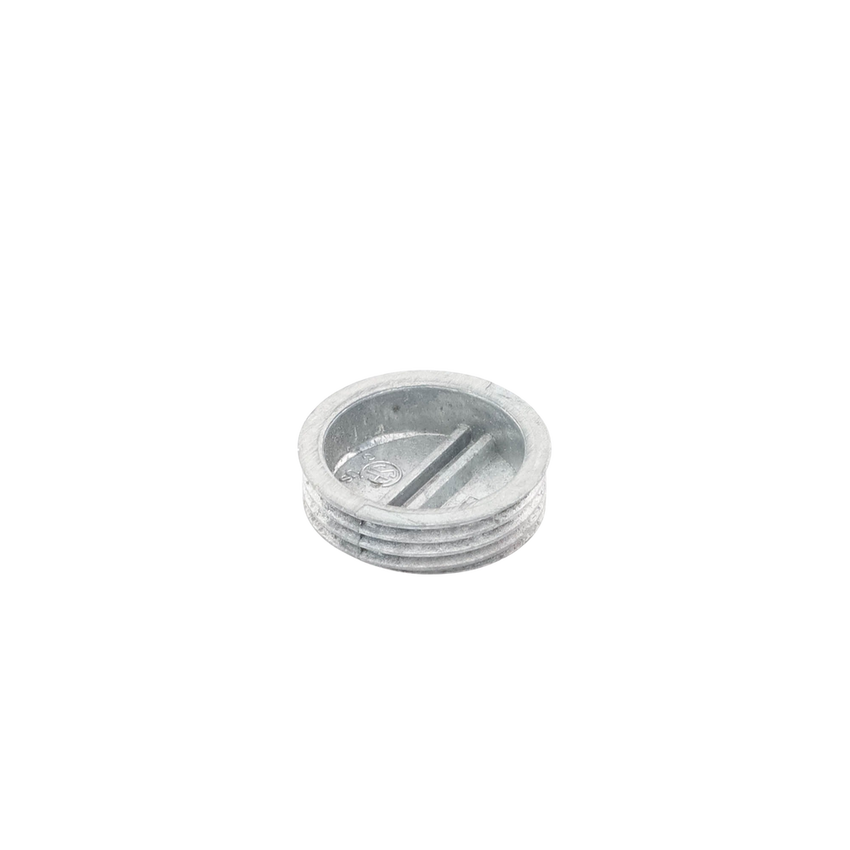 Tapón roscado de 3/4" para caja cuadrada a prueba de intemperie.
