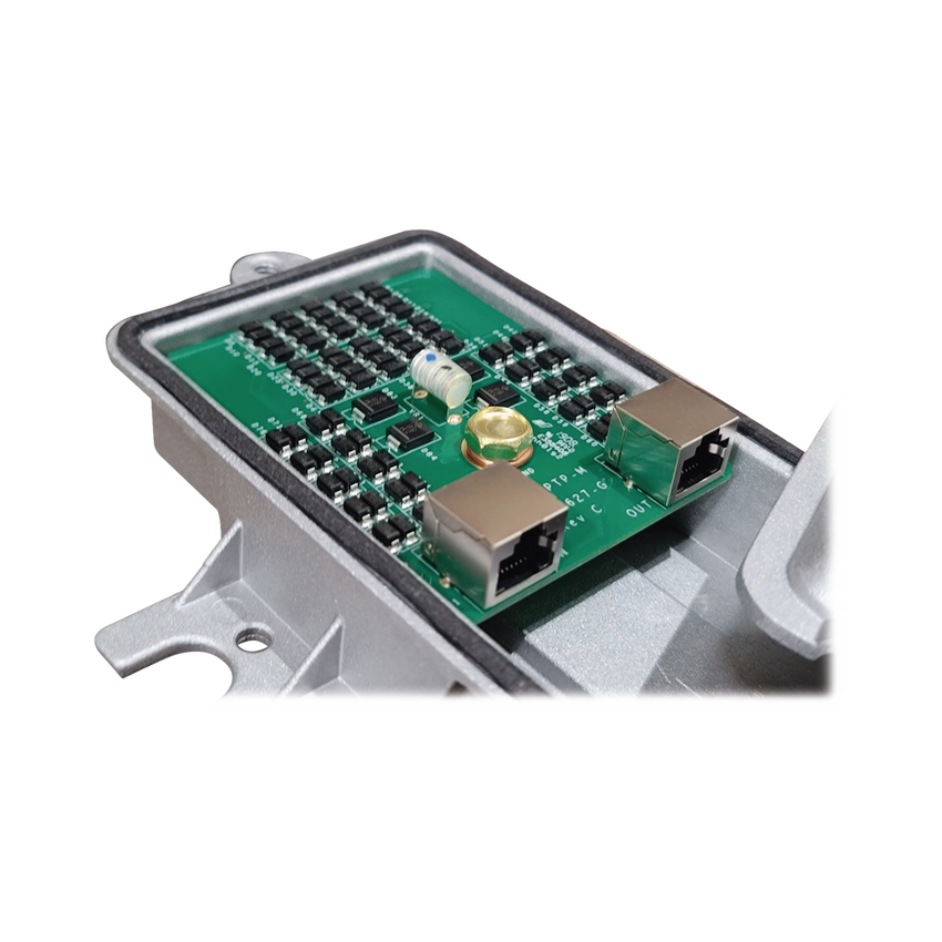 Protector PoE Met�lico Exterior / SASD / 1000 Mbps 90W / RJ45 / NEMA 3R / ATEX Certificado