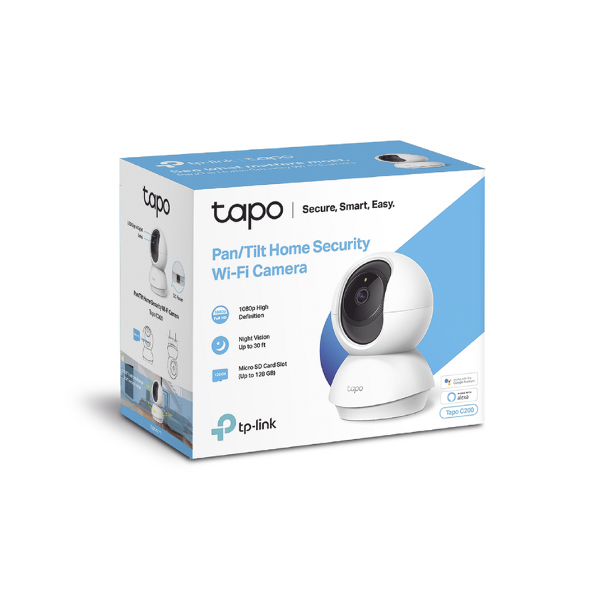 Cámara IP Wi-Fi para Hogar / Resolución 2 MP / Audio Doble Vía / Visión nocturna / Notificación Push / Google Assistant y Amazon Alexa