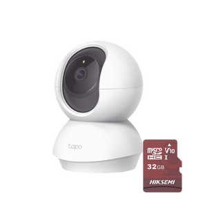 Kit de Cámara IP Wi-Fi / Incluye 1 Pieza Modelo TAPOC200 / 2 Megapixel /  Utiliza La App Tapo / 1 Memoria Micro SD  Hiksemi Modelo  HS-TF-E1/32G