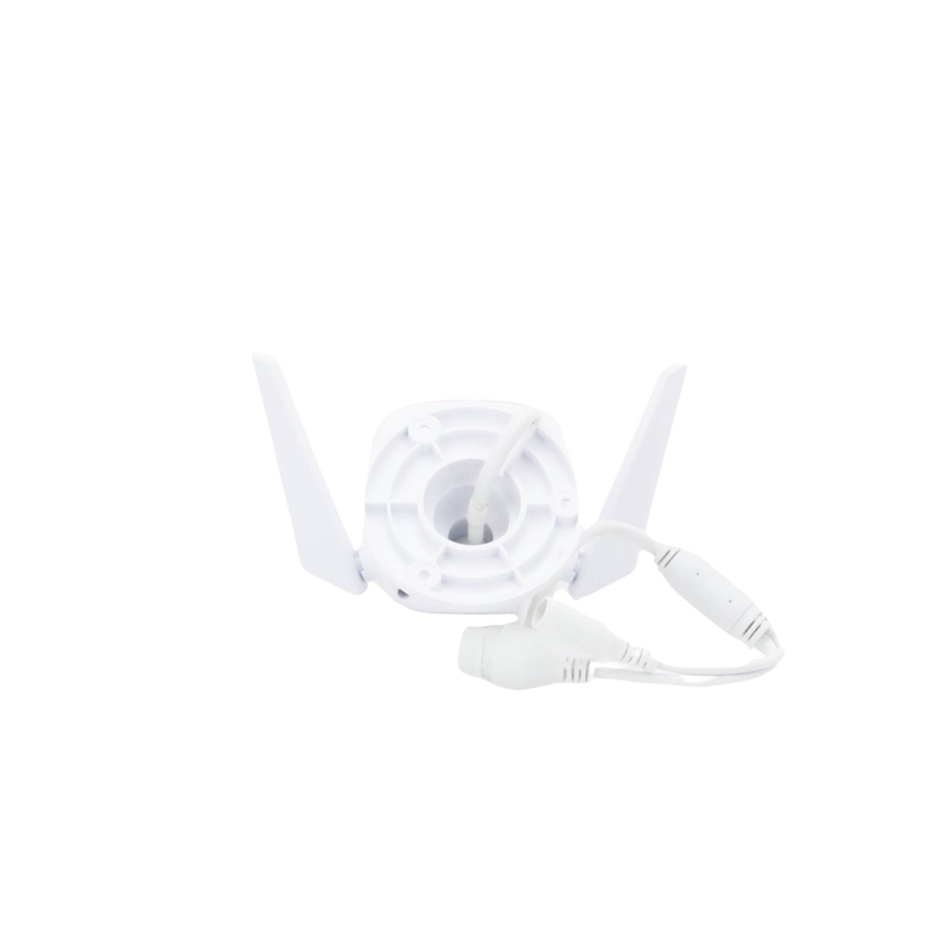 Cámara IP Wi-Fi para exterior, 3 megapixel, audio doble vía, visión nocturna, notificación Push, acepta memoria Micro SD de para grabación.