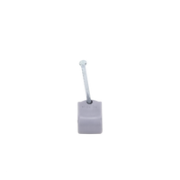 Grapa para cable redondo de 10mm color gris (100pzs) (3104-00100)