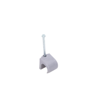 Grapa para cable redondo de 10mm color gris (100pzs) (3104-00100)