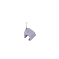 Grapa para cable redondo de 14mm color gris (100pzs) (3105-00100)