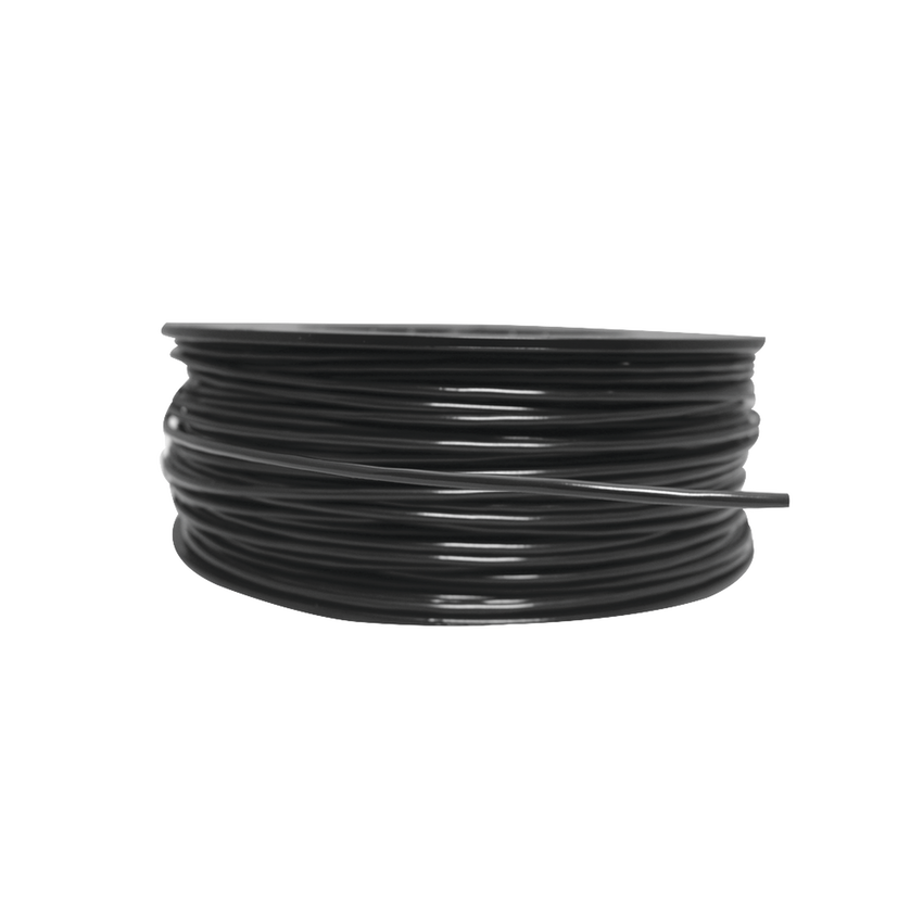 Bobina de 152 Metros de Cable Detector de Calor, Temperatura Fija 235° C, Recubrimiento de Nylon Negro para Aplicaciones en Exterior, con Guía Acerada