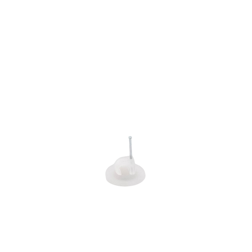 Grapa para cable redondo de 5mm color transparente (100pzs) (3102-00100)