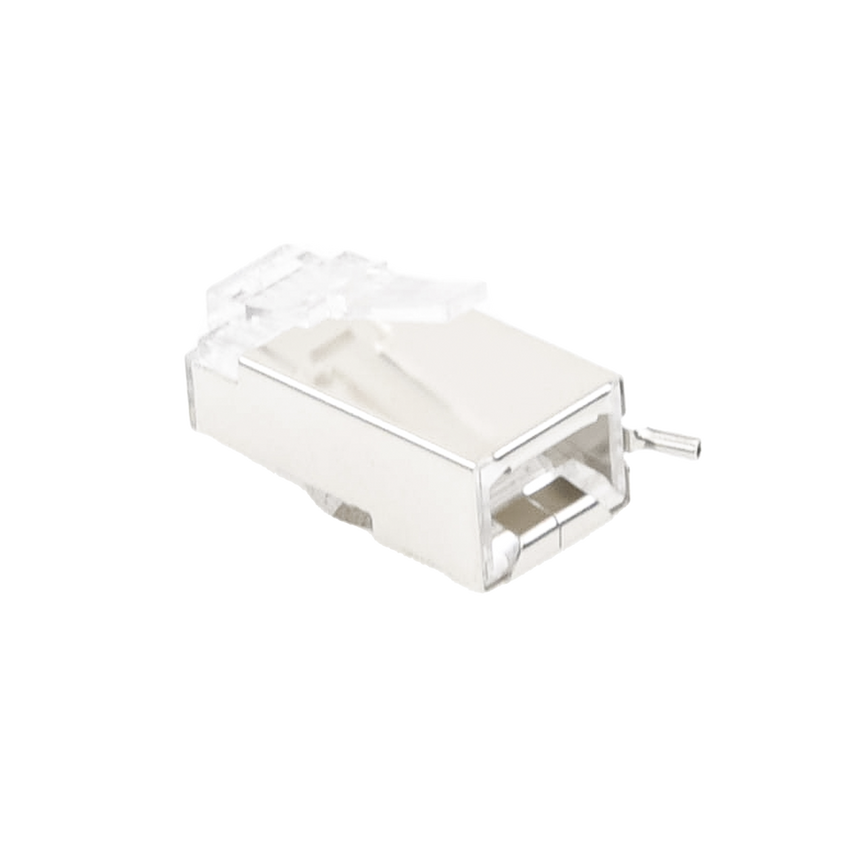 Conector RJ45 para Cable FTP/STP Categoría 5E - Blindado con Pin a Tierra