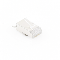 Conector RJ45 para Cable FTP/STP Categoría 5E - Blindado con Pin a Tierra