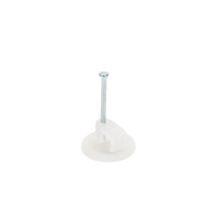 Grapa para cable plano de 5mm color transparente (100pzs) (3209-00100)
