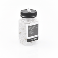 Bote con 100 Piezas de Plug Modular RJ45 Cat6 sin Blindaje, Chapado de Oro a 30 Micras para Durabilidad Extrema