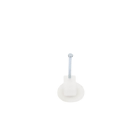 Grapa para cable plano de 6mm color transparente (100pzs) (3210-00100)