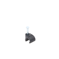 Grapa reforzada para cable redondo de 7mm color negro (100pzs) (3103-00300)
