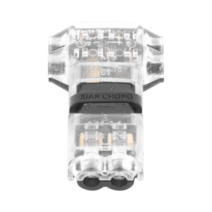 Conector en forma de T para 2 Contactos / Para una Conexión Rápida