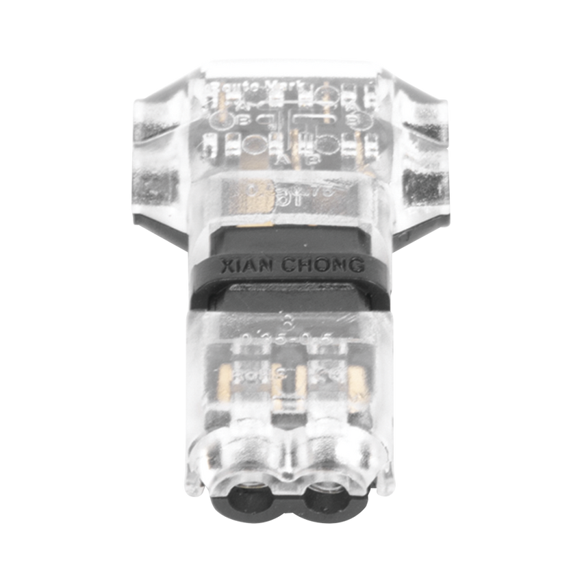 Conector en forma de T para 2 Contactos / Para una Conexión Rápida
