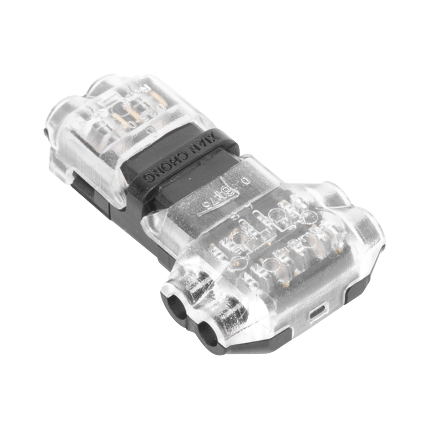 Conector en forma de T para 2 Contactos / Para una Conexión Rápida