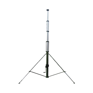 Mástil Telescópico Retraible Manual de 12 metros con Accesorios. Incluye Tripie.