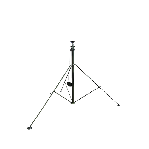 Mástil Telescópico Retraible Manual de 9 metros con Accesorios. Incluye Tripie.