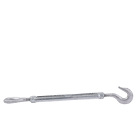 Tensor de 3/8" x 6" Acero Forjado OJO-GANCHO Galv. Inmersión en Caliente (Carga Max. 1000 lbs).