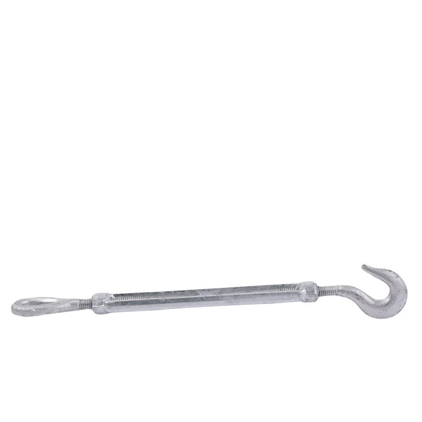 Tensor de 3/8" x 6" Acero Forjado OJO-GANCHO Galv. Inmersión en Caliente (Carga Max. 1000 lbs).