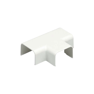 Conexión en "T", para uso con canaleta LD5, material ABS, Color Blanco Mate