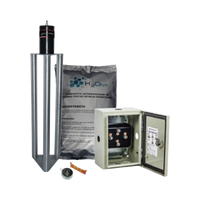 Electrodo de puesta a tierra de 400 A Fabricado en Acero inoxidable con  Filtro y Compuesto H2Ohm.