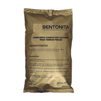 Bentonita, Compuesto Conductor Coloidal para Tierras Físicas, Saco con 20 Kgr.